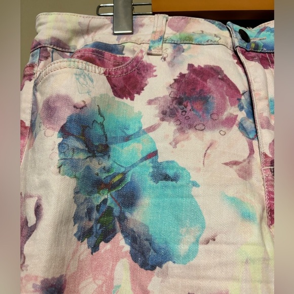 ANTHROPOLOGIE JOE’S JEANS Cotton Tencel Blend Skinny Ankle Floral Jeans - Picture 6 of 6